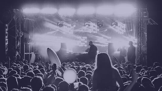 The big stage at the Students' Union Summer Ball