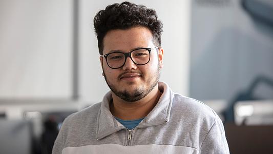 PHd computing student  Shashwat Adhikari who has recently completed an MSc in Cyber security.