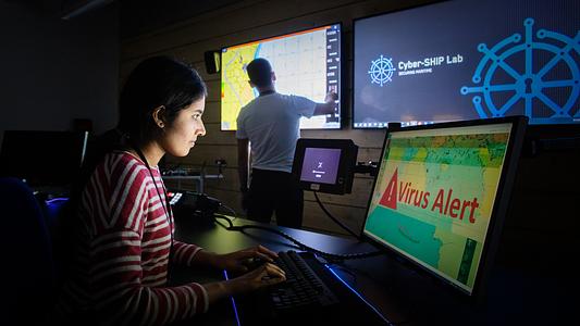 Cyber-SHIP Lab researchers at work