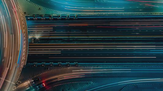 Aerial image of a highway