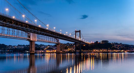 Tamar Bridge looking towards Cornwall