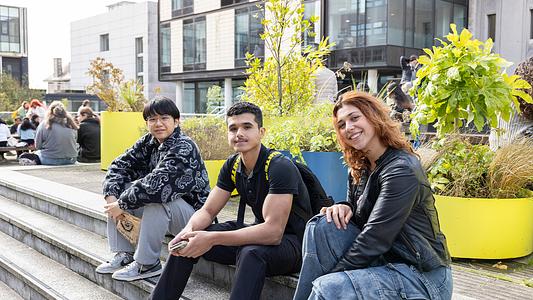 Students outside the SU