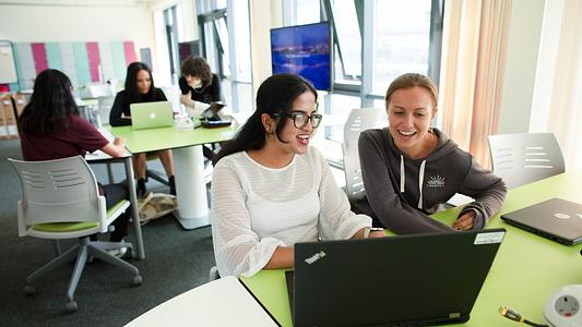 Psychology students studying together